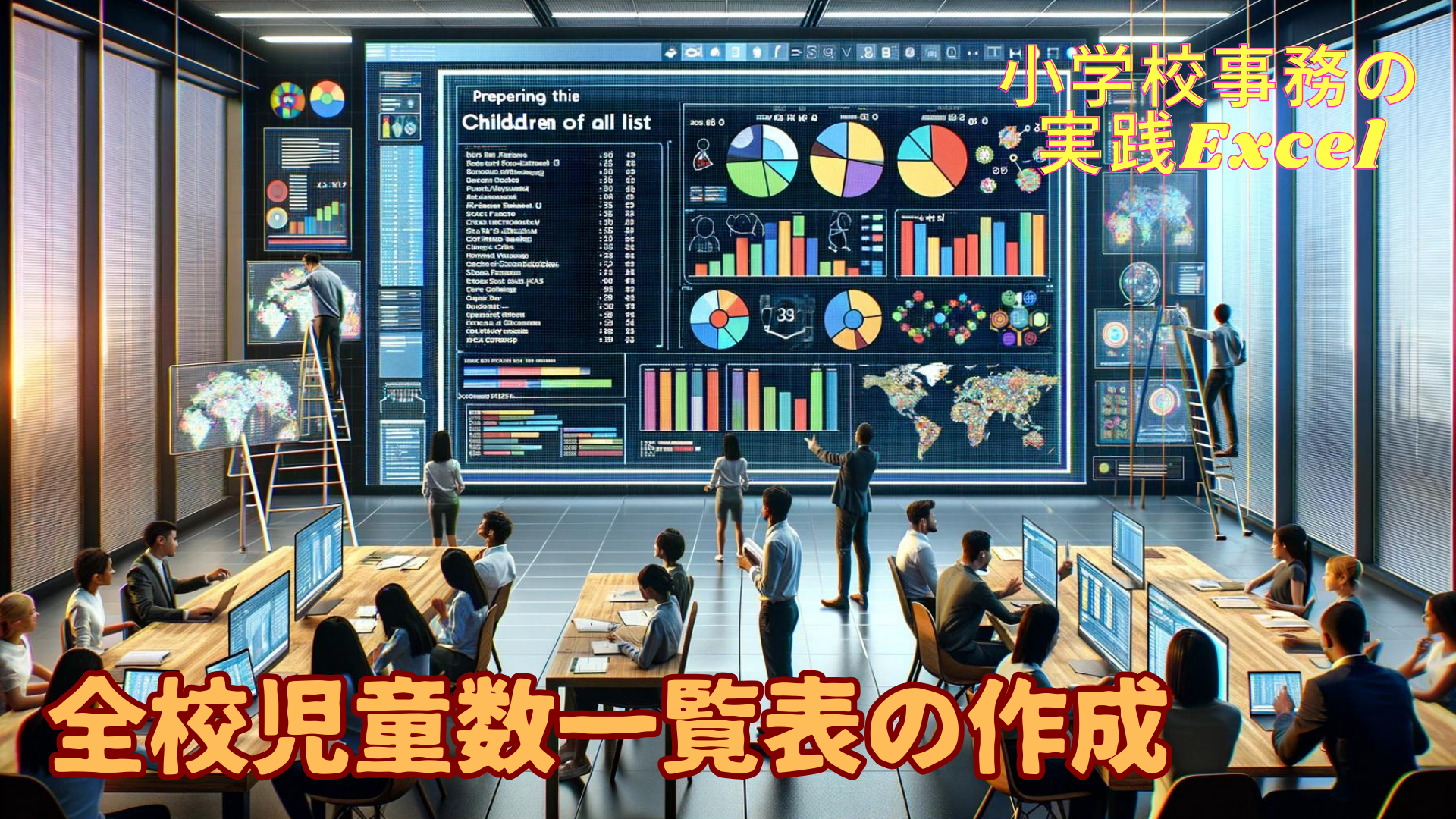 全校児童数一覧の作成