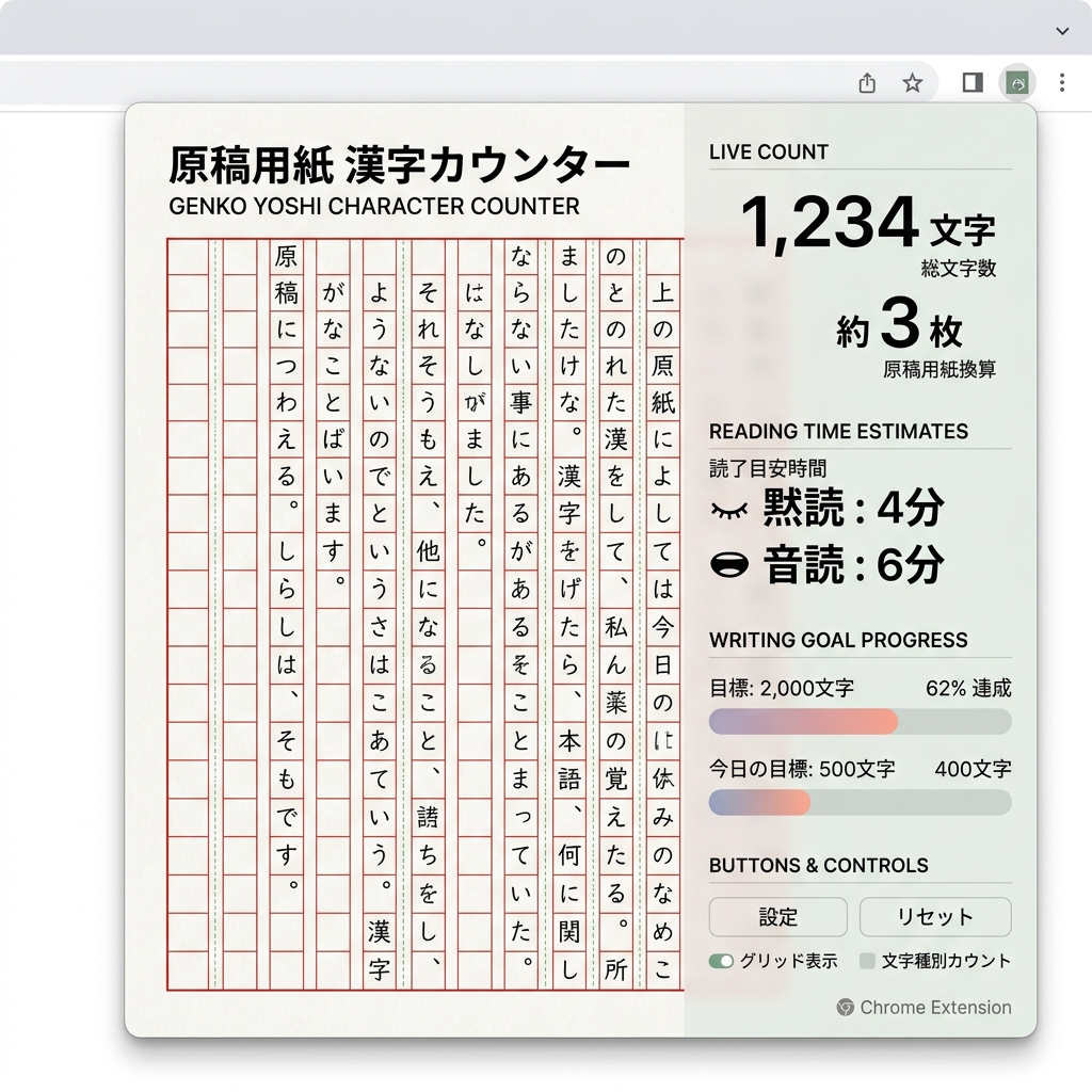 【執筆サポート】小説やレポート作成に！縦書きプレビュー＆推敲チェックができる「原稿用紙風文字数カウンター」の使い方