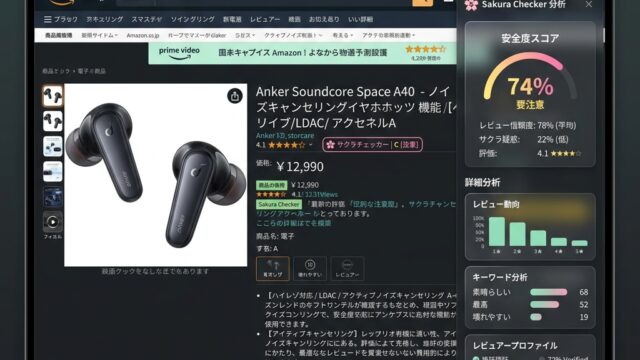 【やらせレビュー暴露】Amazonレビューの「偽装」を暴く！商品ページ上にサクラ危険度を1秒でインライン表示する神ツール「サクラチェッカー連携ツール」