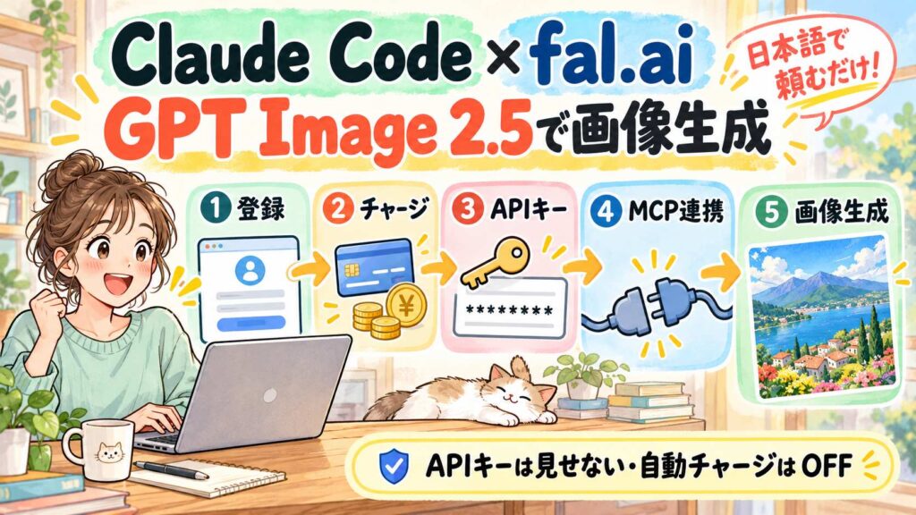Claude Codeとfal.aiを連携してGPT Image 2.5で画像を作る手順